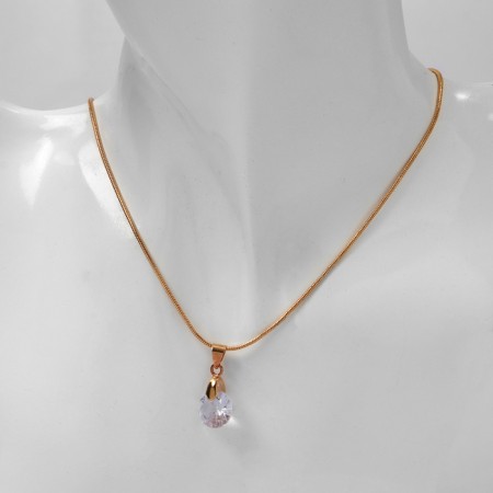 Strazinka pendant large, 40 cm, white color in gold-5
