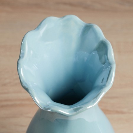 VAZ Coramics Table "Philix" D Ob - 6 cm, 22.5x9 cm, blue-3