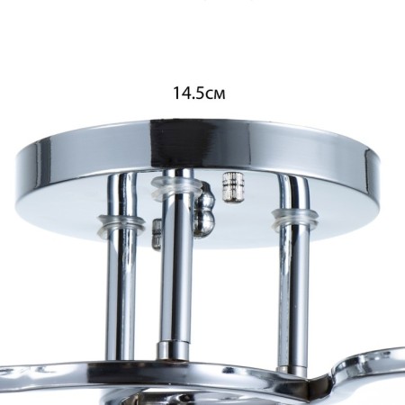 Caspian chandelier 3he27 40W chrome 48x48x22 cm Bayerlux-6
