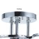 Caspian chandelier 3he27 40W chrome 48x48x22 cm Bayerlux