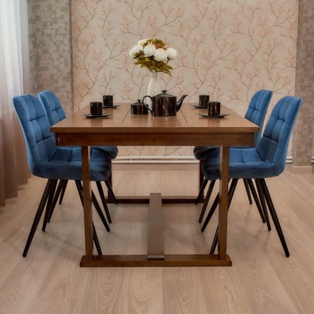 Dining stool Polini Home Verona SM, Blue-Cherine Color-9