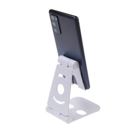 Luazon phone stand, adjustable height, silicone inserts, white-3