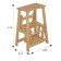 Stool- ladder, 455x310x616, beech