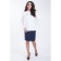 Female skirt, size 46, blue color
