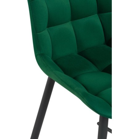 Chair Barry Alst Metal/velor, Black/Green 50x58x99 cm-5