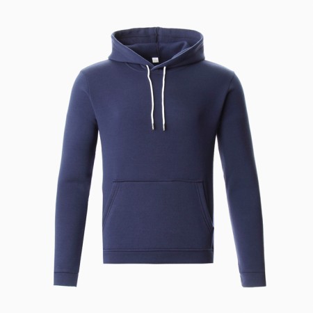 Male sweatshirt is laid down, the color is dark blue, size 52