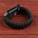 Bracelet for survival "Master K.", with a compass and a flashlight, paracord 3 m, 24 x 2 cm