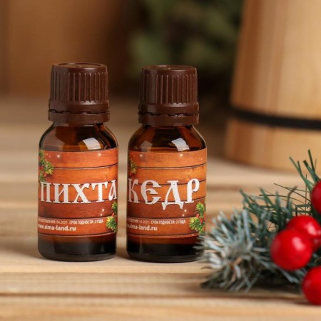 Set: 2 aromatic oil fir and cedar with light steam!-1