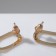 Earrings Assorted "Azelia" rectangle, black and white color in gold