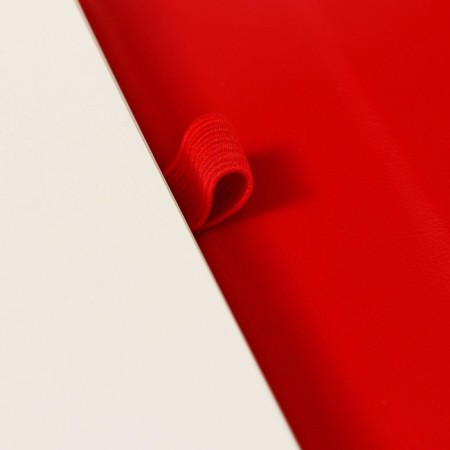 Organizer on the rings A6+, 80 sheets, leatherette, with a valve, a line, with a handle, in a gift box, red-6