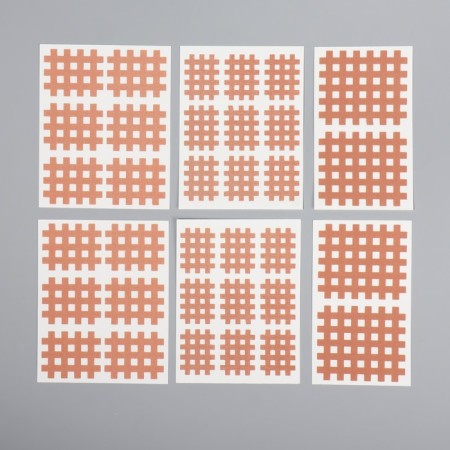 Facial tape, set, 6 sheets, beige color-6