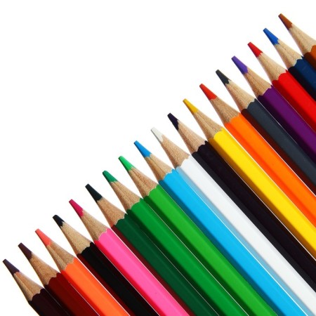 Pencils 18 colors of multi-bullets, "raccoon in India", colored-3
