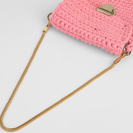 A chain for a bag, with carbines, d = 6 mm, 60 cm, gold color-2
