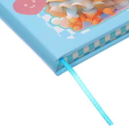 Notebook Gift Book 96l, line, with a knife, cut with a pattern of the cover, anime (12.9x9cm) 10539-4