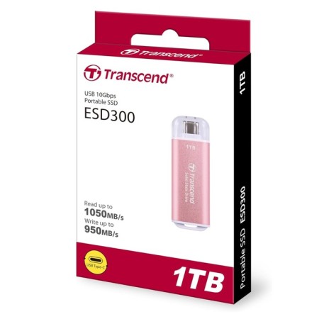 SSD Transcend USB-C 1TB TS1TESD300P ESD300 Pink-3