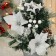 Christmas tree decor "Poinsia White" 36x19 cm