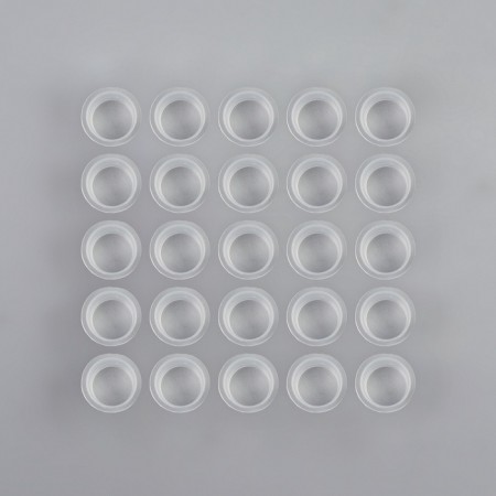 Paint caps, d = 17 mm, set - 25 pcs, transparent color-2