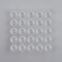Paint caps, d = 17 mm, set - 25 pcs, transparent color
