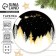New Year. Glass plate "New Year's Night", 20 cm