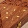 Casket "leaves" wood 20x13x6 cm