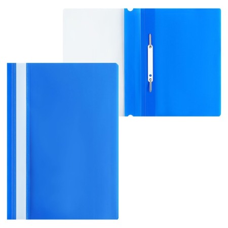 A set of folders-checkers 5pcs. Calligrata, A4, 180MKM, with a blue transparent top-1