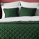 Cover with pillowcases "Kim", size 160x220 cm, emerald color