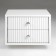 Tumbling bedspread of Astoria, 400x350x270, White/ White MDF 19mm