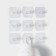 Double hooks self -adhesive for razor, forks, towels, 5.6 × 5.6 cm, 10 pcs