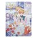 Gift notebook, A6+, 132 sheets, color block, with a curly refrain on a magnet, PVC cover, "anime", mix