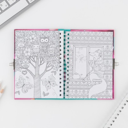 Questionnaire on a lock, in a solid cover A6, 40 sheets "My Secrets"-17