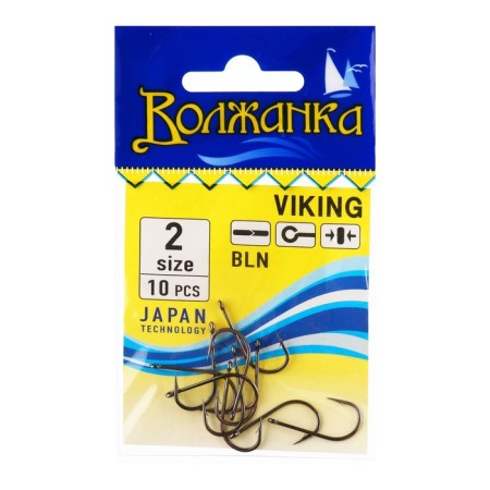 Hooks "Volzhanka" Viking No. 2, 10 pcs