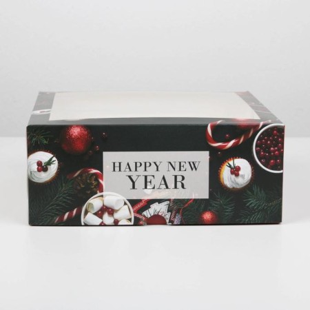 Capcake box "Magic Moment", 25 x 25 x 10cm, New Year-1