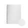 A notebook of 80 sheets in a cage on a spiral Erichkrause Total White, a plastic cover, an offset block, whiteness 100%, white
