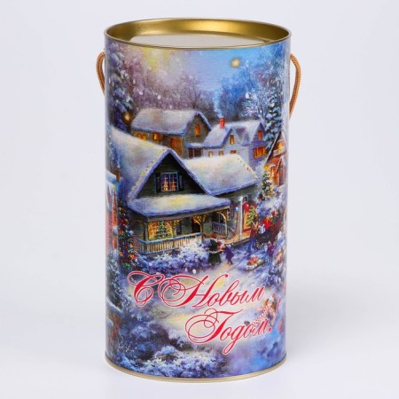 Gift box, tube "Grandfather Frost" 120x220mm-1