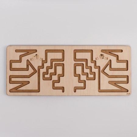 Puzzle interhemispheric board Small "Curls and Laralger"-5