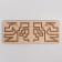 Puzzle interhemispheric board Small "Curls and Laralger"