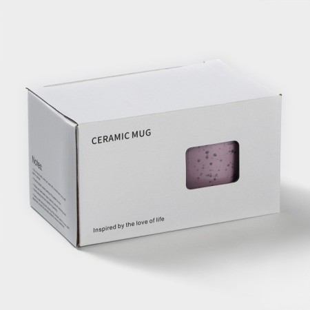Ceramic mug "Bublik", 300 ml, lilac color-4