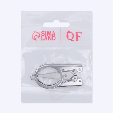 Scissors are manicure, folding, straight, 10.5 cm, silver color-9