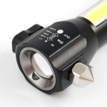 Manual battery flashlight, 7 W, 200 lm, T6, Zoom, 4 modes, USB, 16.5 x 6 cm-3