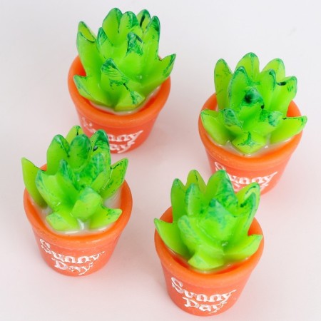 Miniature Puppet "Green Cactus", set 4 pcs., Size 1 pc. - 1.5 × 2.5 × 1.5 cm-3