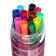 Flomasters 12 colors, in a tube, stripes, pink bear/ pussy