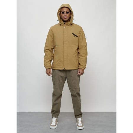Sports male jacket, size 48, beige color-5