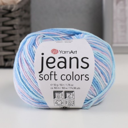 Yarn "Jeans Soft Colors" 55% cotton, 45% acrylic 160m/50g (6209)