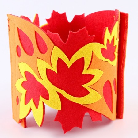 Carnival set "Autumn Joy": Mask and Bracelets-9