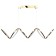Lamp with DDD "Jasper" LED 80W 3000-6000k gold 105x25x24.5-124 cm