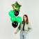 Bouquet from the balls "Star" khaki, latex, foil, set of 6 pcs.