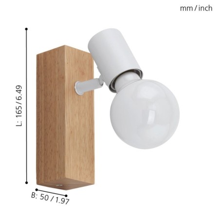 Townshend 10W lamp E27 Brown, white-8