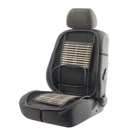 Torso-Massager on the seat with a lumbar support, bamboo inserts