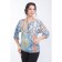 Female blouse, size 42, blue color