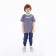 Pants for a boy, blue color, height 98-104 cm
